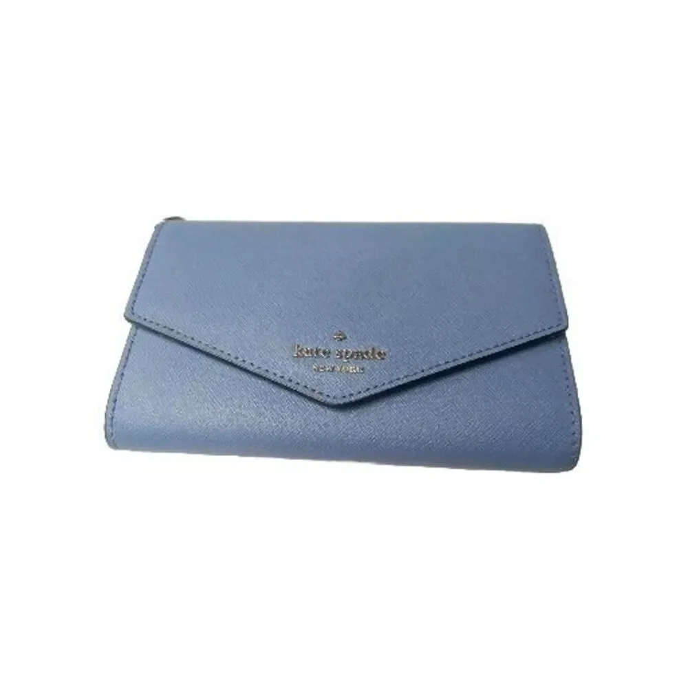 Kate Spade New York Laurel Way Blue Leather Wallet